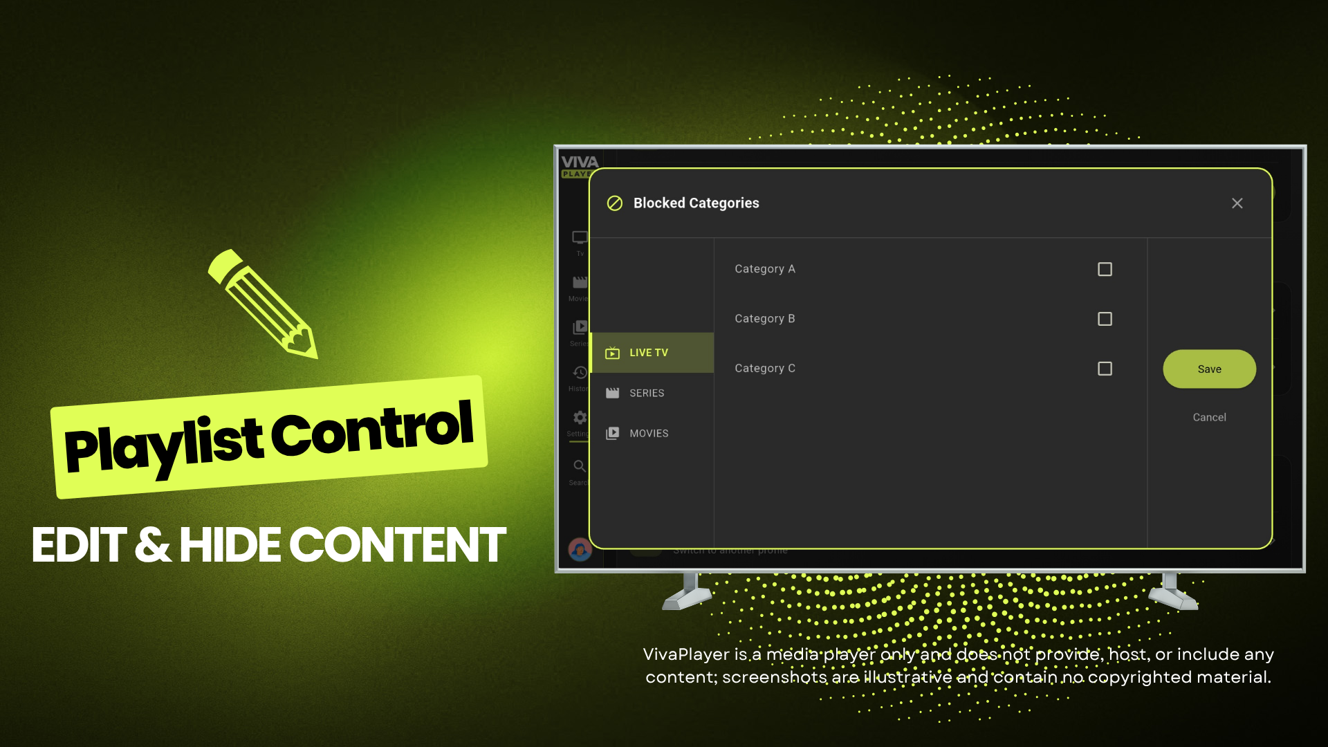 VivaPlayer - Media Player TV screenshot 5
