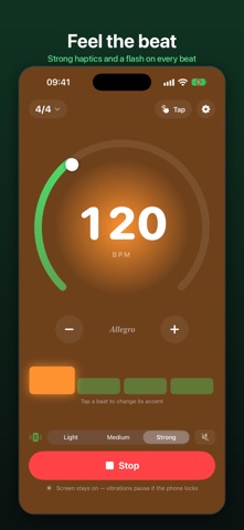 Silent Metronome & Tuner Screenshot 1 of 7