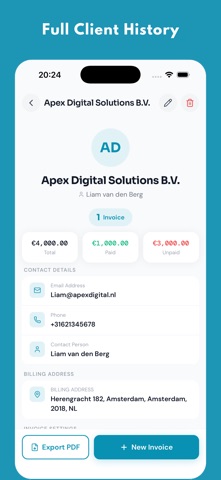 Invoqe - Invoice Maker iPhone screenshot
