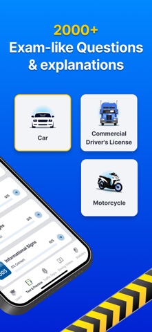DMV Permit Practice Test 2025. Screenshot 2 of 8