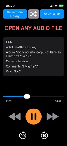 Metasonic Player screenshot