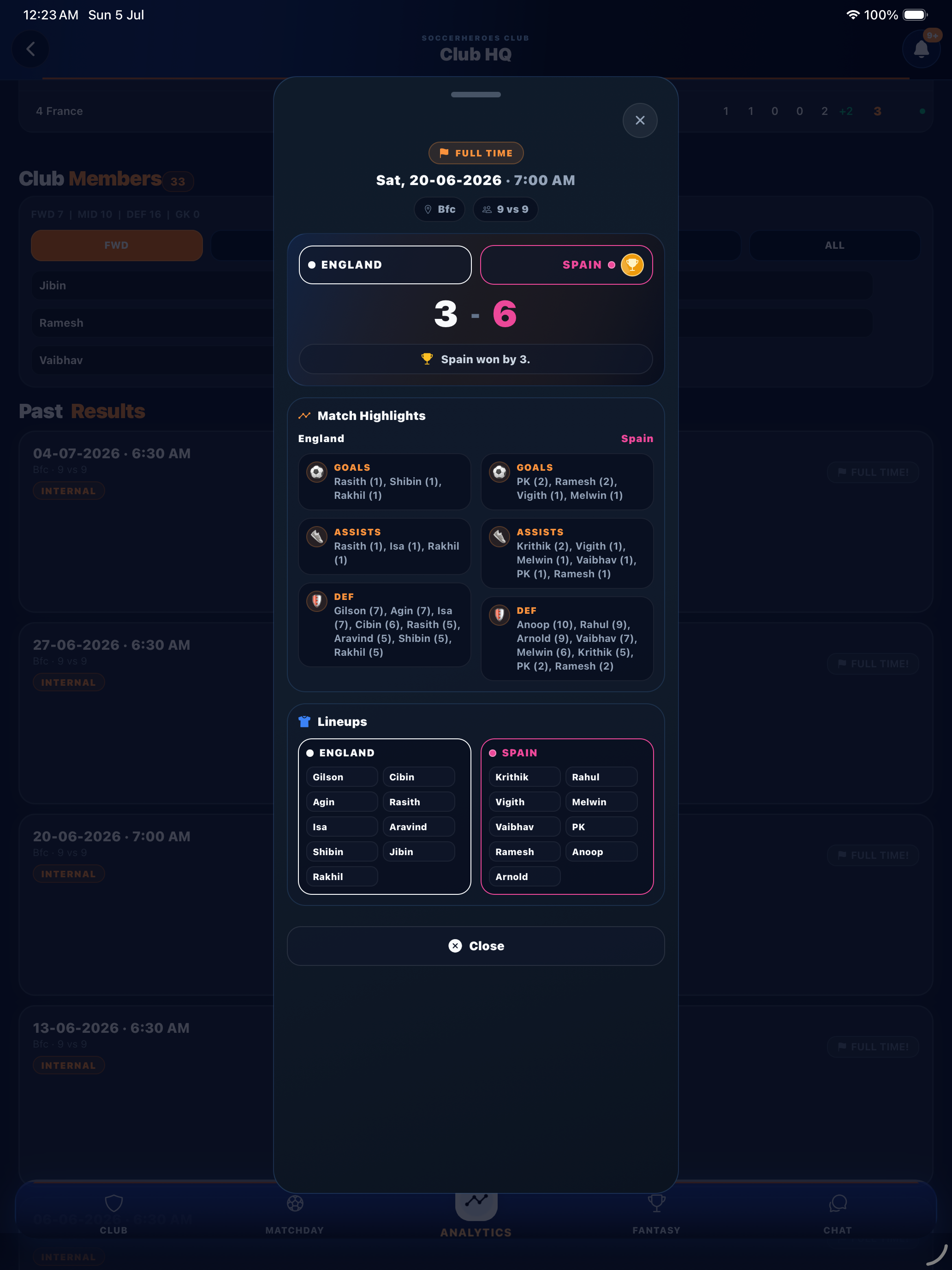 SOCCERHEROS MANAGER screenshot 13