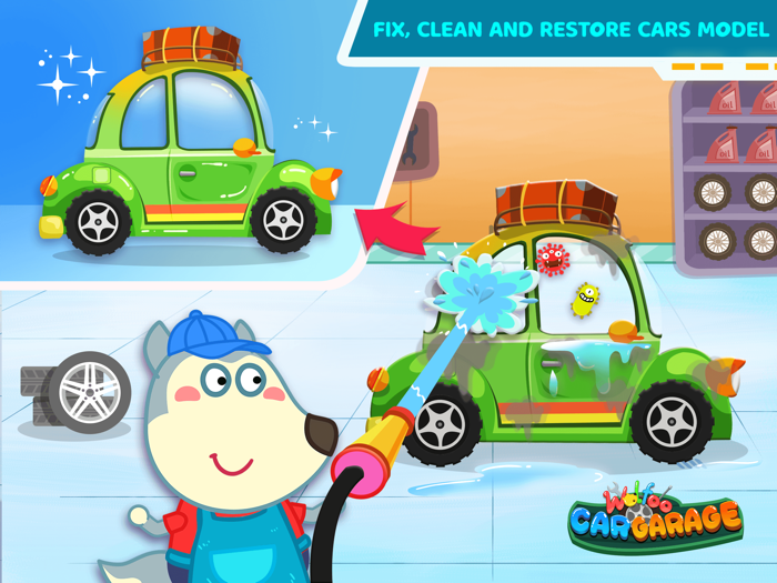 Wolfoo Car Garage Fix  Repair