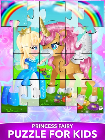 Princess Fairy Puzzle for Kids iPad screenshot