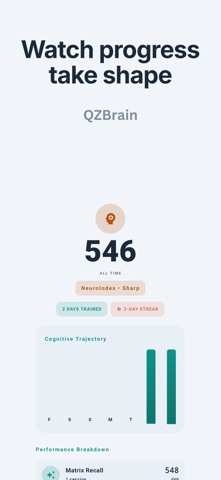 QZBrain: Brain Training Games iPhone screenshot