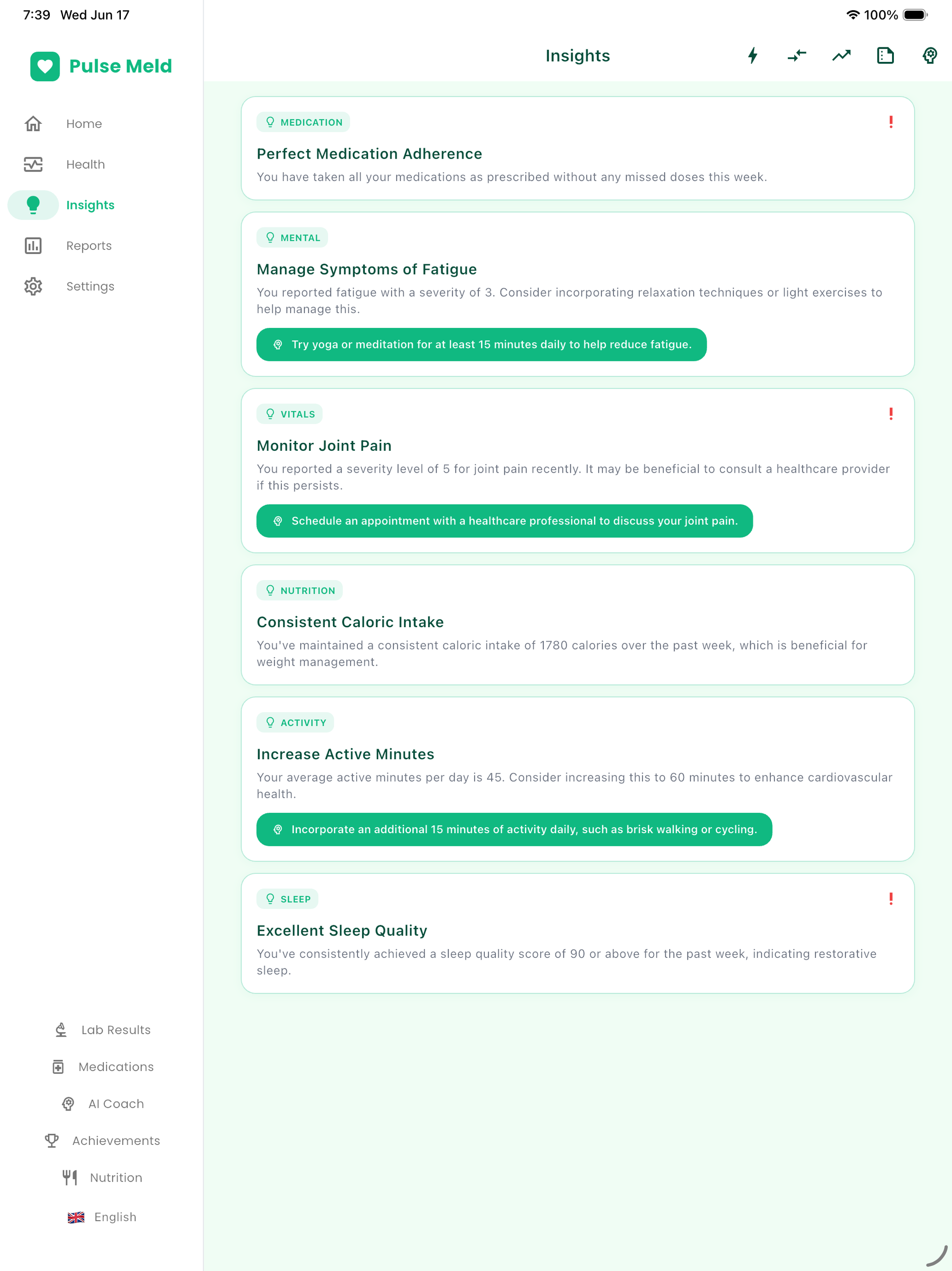 Pulse Meld - Health Score screenshot 14