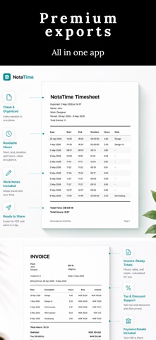 NotaTime — Time Tracker Screenshot 9 of 10