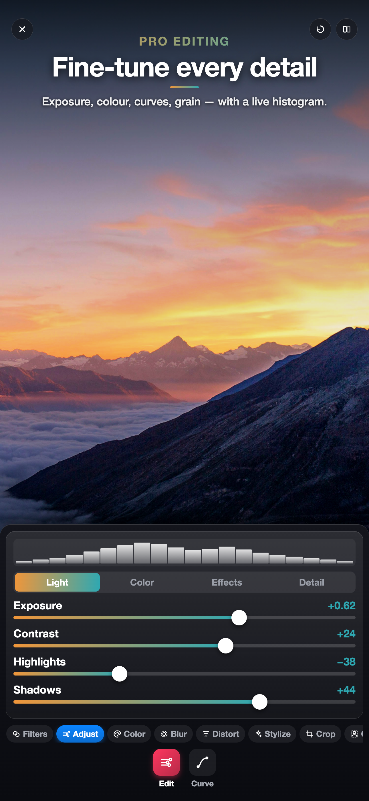 Photo Editor & Camera - PicFX screenshot 2
