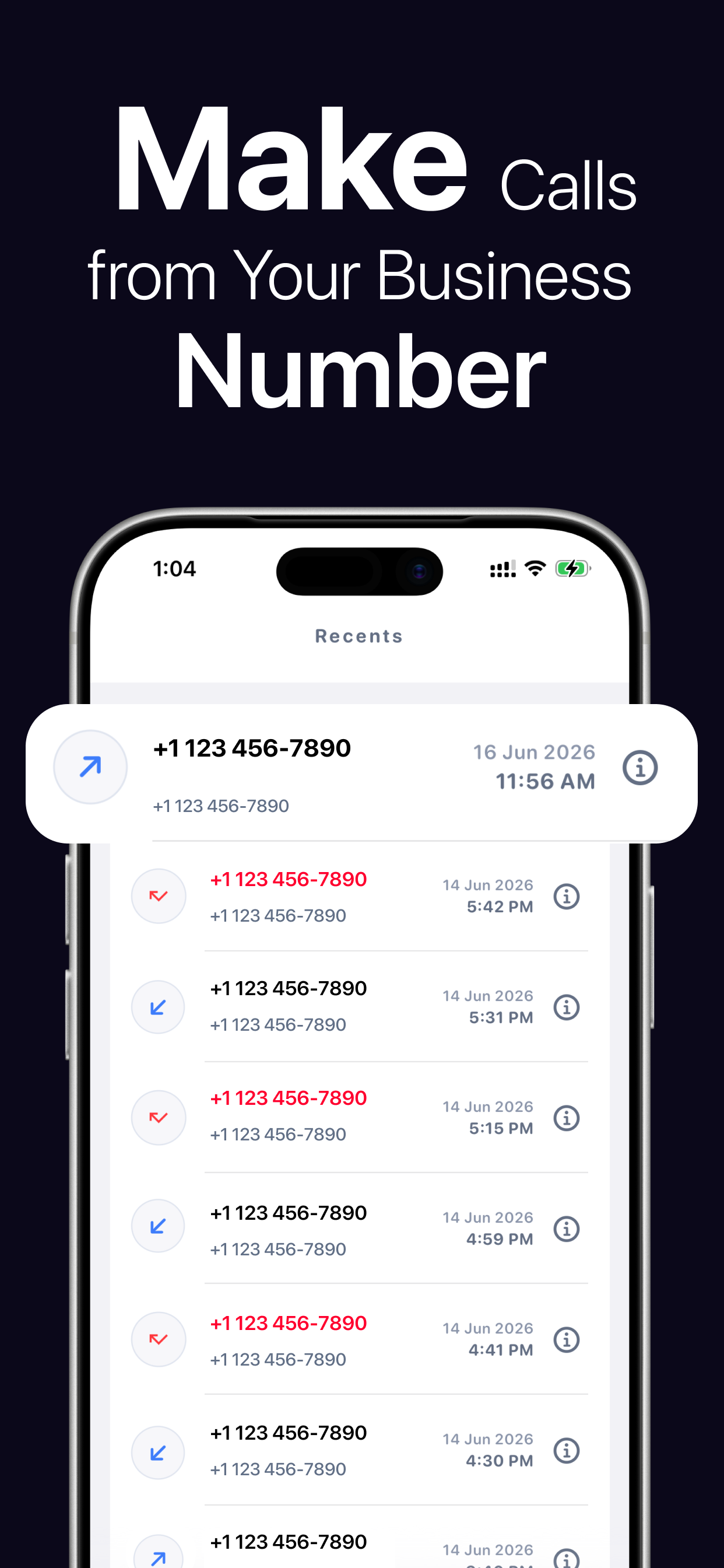 Business Phone Number: US screenshot 3