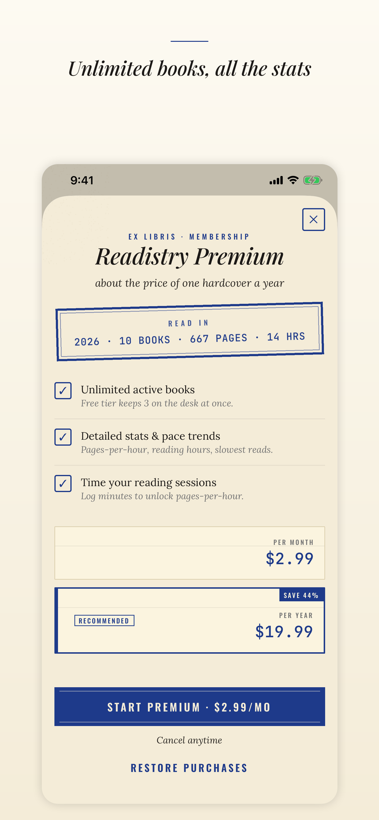 Readistry: Bookshelf & Log screenshot 6