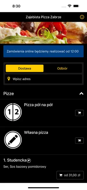 Zajebista Pizza Zabrze screenshot 1