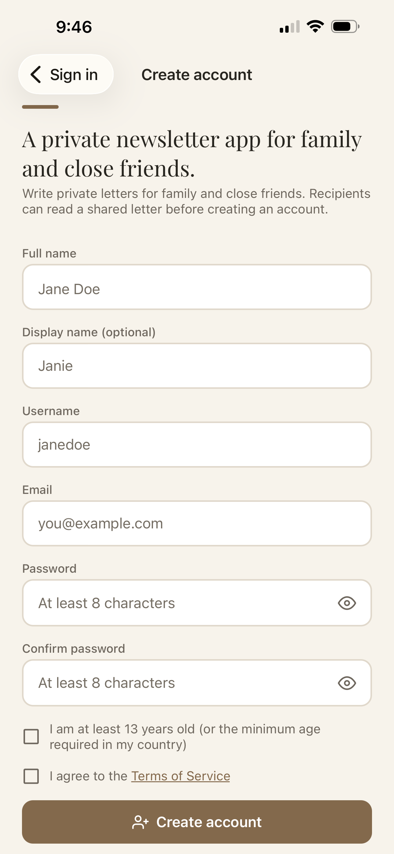 KinLetter screenshot 5