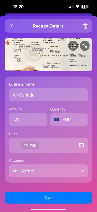 Receipt Manager AI Screenshot 5 of 7
