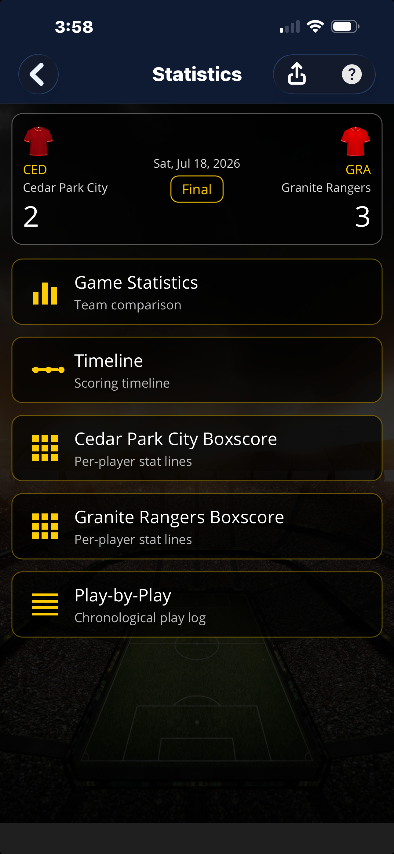uTrack Sports screenshot 4