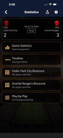 uTrack Sports screenshot