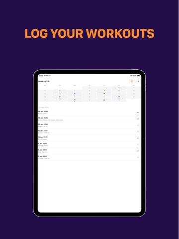 My Workout Logger iPad screenshot