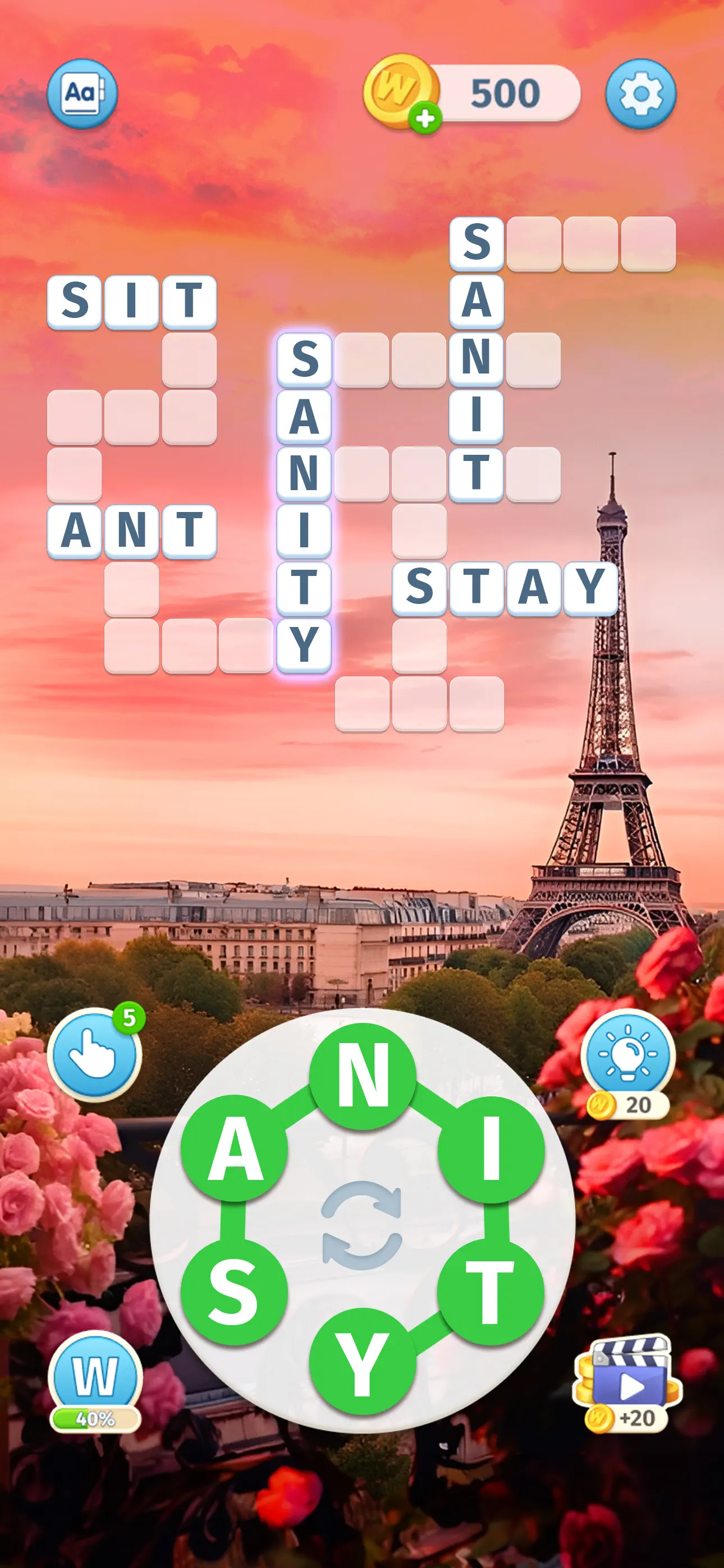 Sky Words: Word Puzzle Games screenshot 3