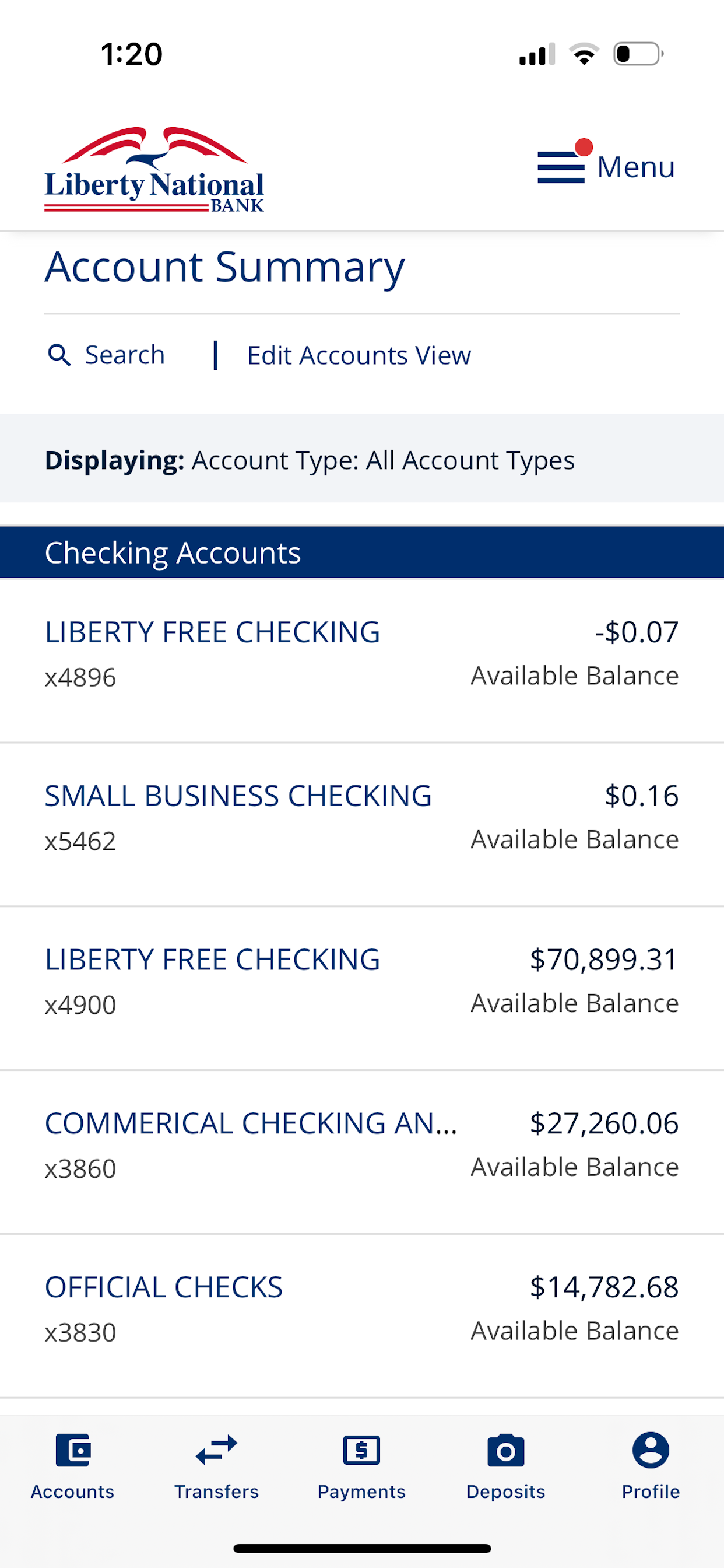 Liberty National Bank screenshot 3