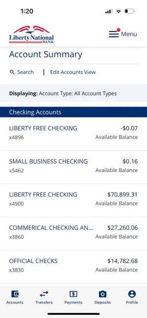 Liberty National Bank screenshot 3