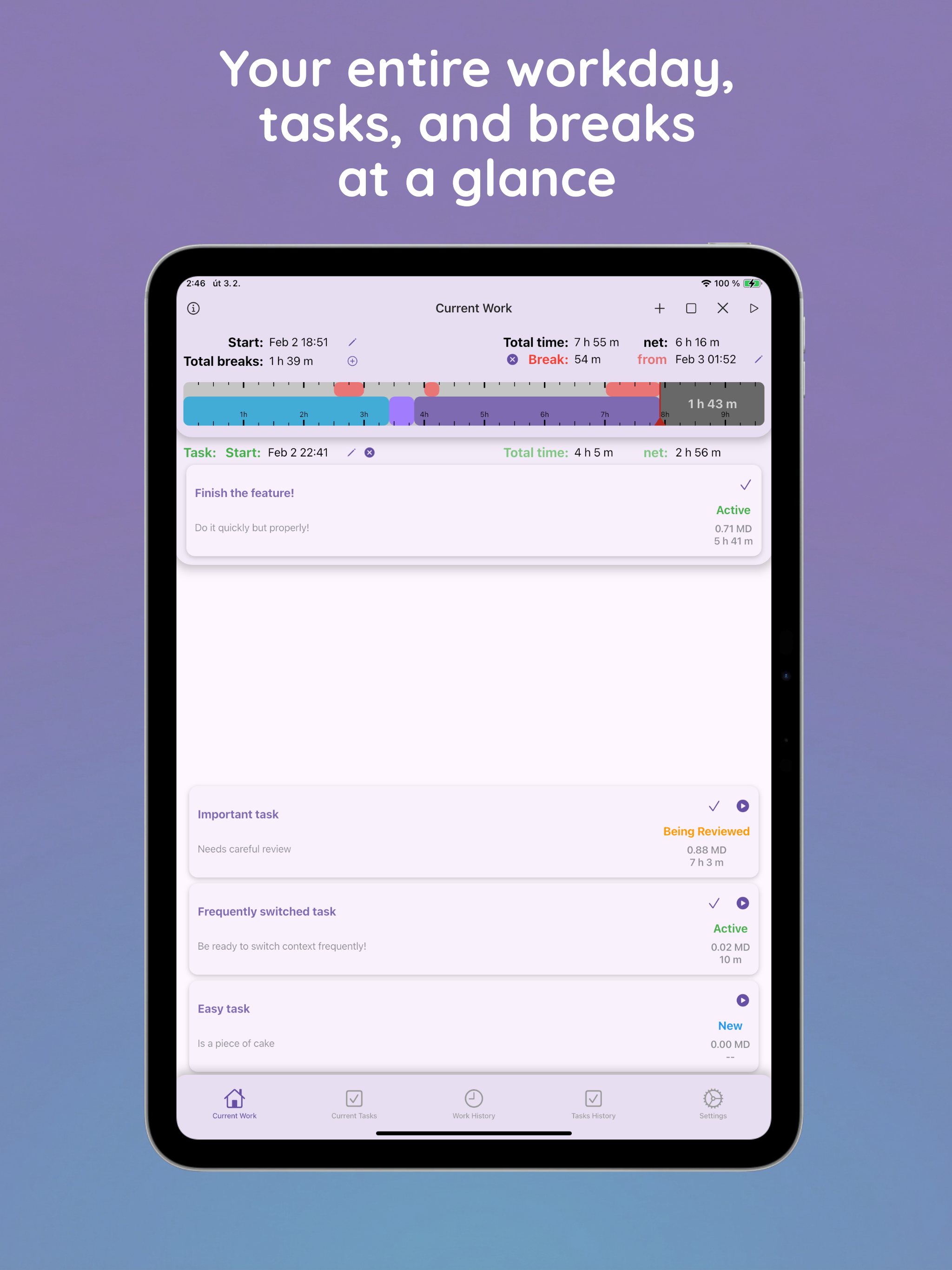 Work Tracker: Hours & ManDays