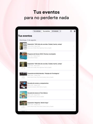 Tu Murcia iPad screenshot