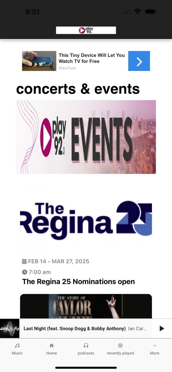 Screenshot #3 pour Play 92 Regina