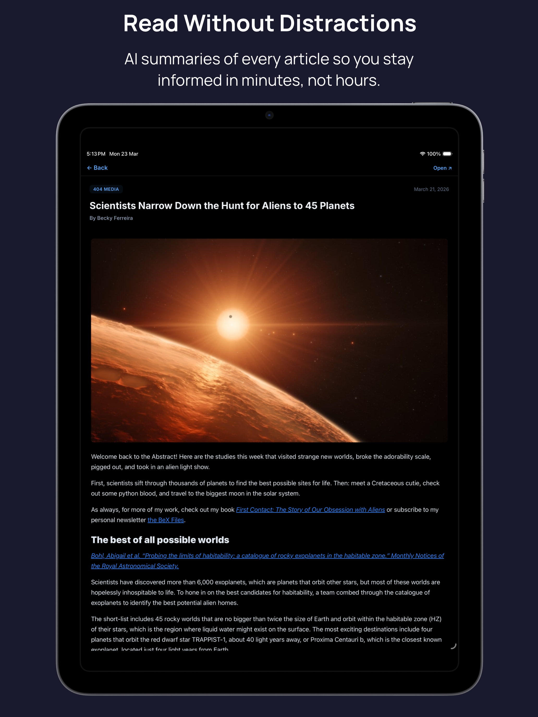 Hushread - News, Books & RSS