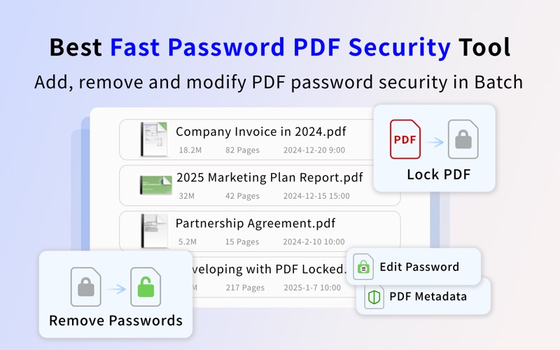PDF Encrypt Protector－Unlocker app screenshot