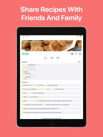 Nutmeg: Recipe Manager iPad screenshot