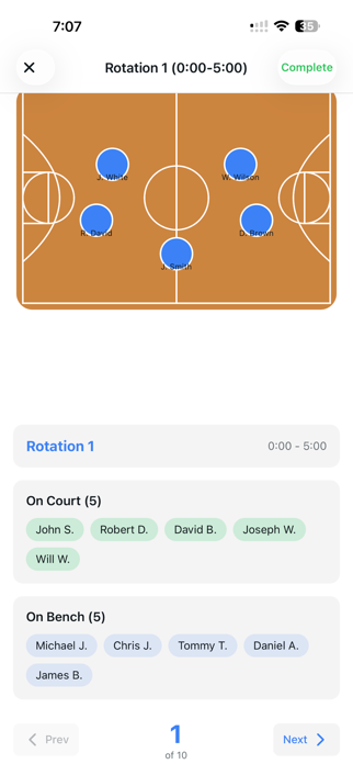 Fair Play Lineups Screenshot 1 of 9