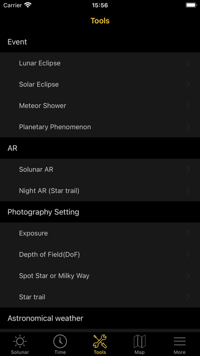 Solunar Calculator Screenshot