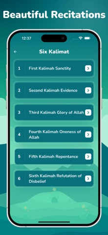 Kalma and Dua -  اسلامی سیکھیں iPhone screenshot
