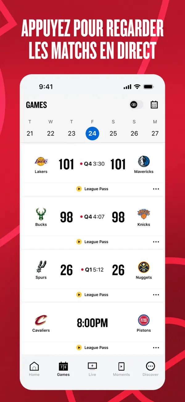Screenshot #2 pour NBA Officiel : basket en live