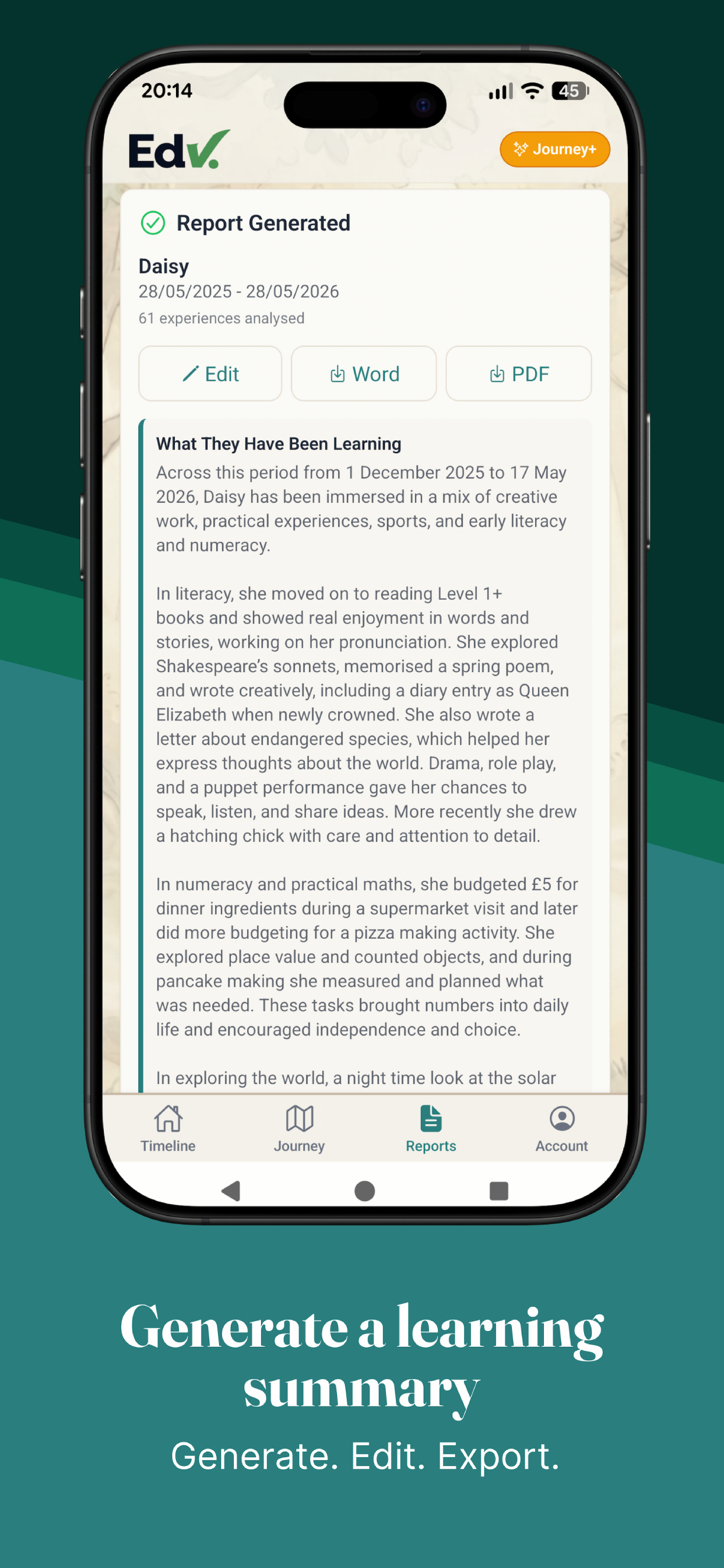 Edvidence screenshot 6
