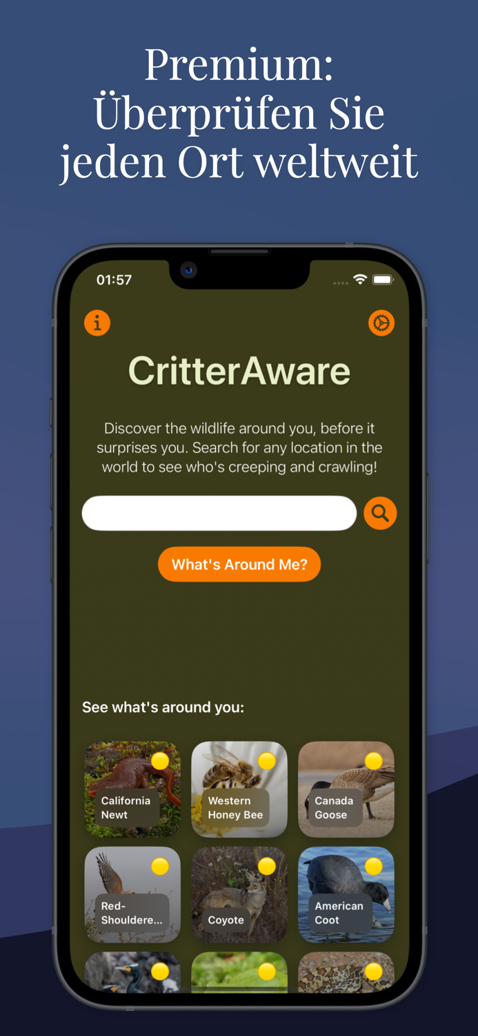 CritterAware Tiere Weltweit