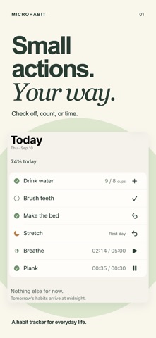 MicroHabit: Habit Tracker Screenshot 1 of 6