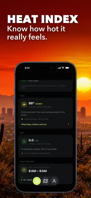 Air Quality AQI,UV,Heat Index screenshot 3