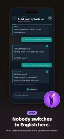 Erla: Learn Danish with AI Screenshot 5 of 9
