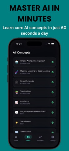 AI in 60 Seconds: Learn AI Screenshot 2 of 5
