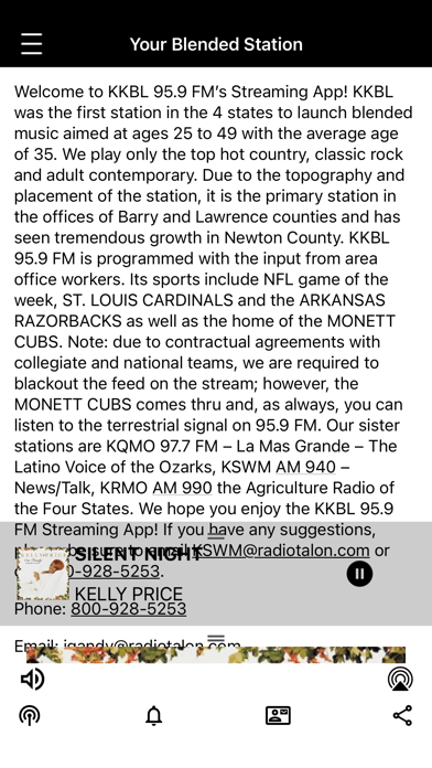 KKBL 95.9 FM , Monett Screenshot