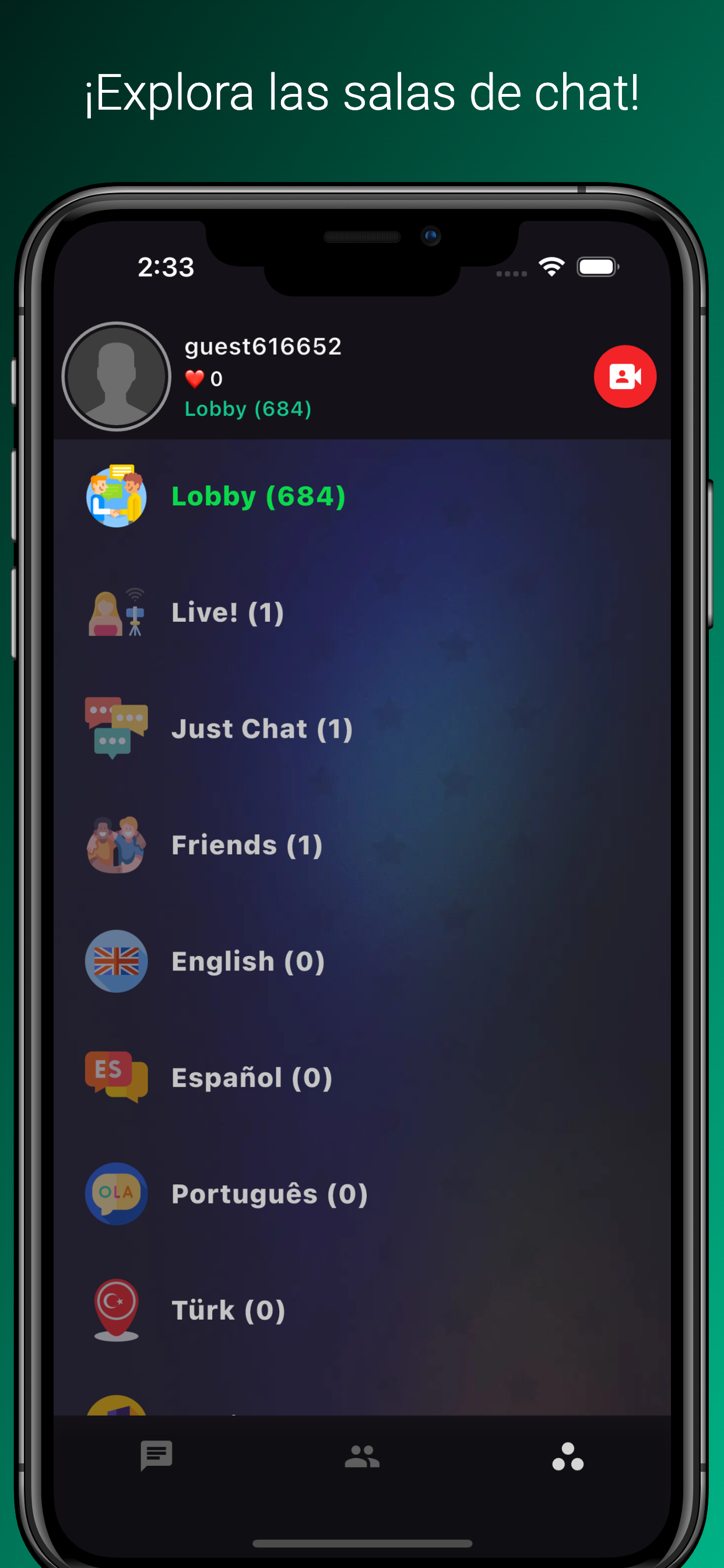ChatVideo en vivo