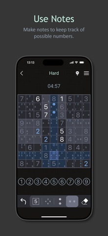 Dark Sudoku - Classic Puzzle iPhone screenshot