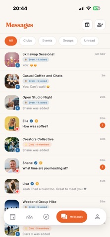 Mingle: Meetup IRL & Socialize iPhone screenshot