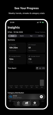Liquid Focus - Pomodoro Timer Screenshot 3 of 5