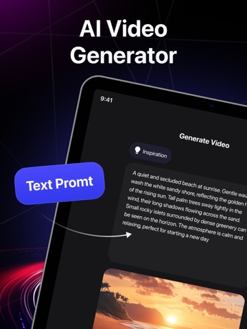 AI Video Generator: Art Maker iPad screenshot