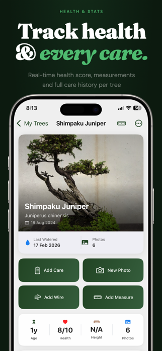 Bonsai Care - Journaling Screenshot 1 of 7