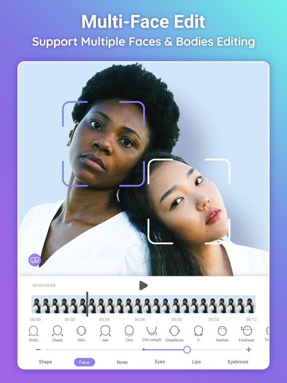 PrettyUp- AI Body Editor Video iPad screenshot 8 - Photo & Video app