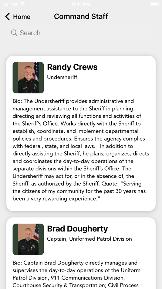 #1. Baker County Sheriff FL (iOS) Av: Baker County Sheriff's Office