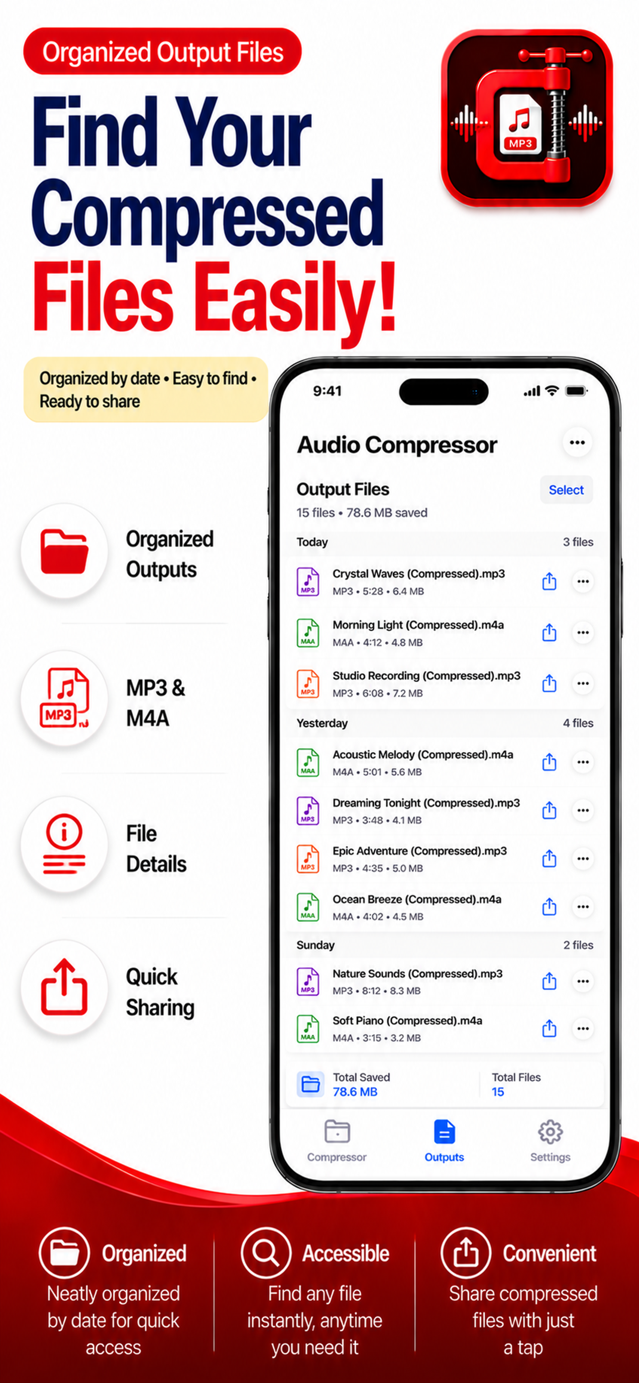 Audio Compressor: Compress Mp3 screenshot 9