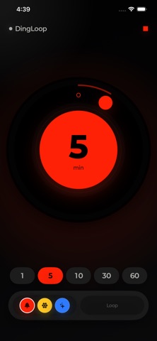 DingLoop - Loop Timer iPhone screenshot